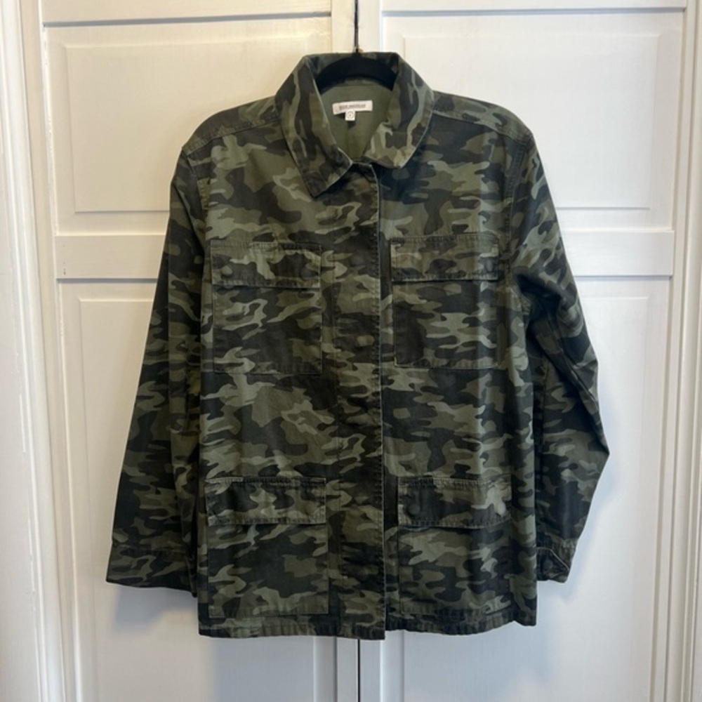 Good American Camo The Utility Jacket Size Women’s 2 Color Green Camo